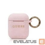 Dėklai ausinėms Guess - AirPods Silicone Case Pink