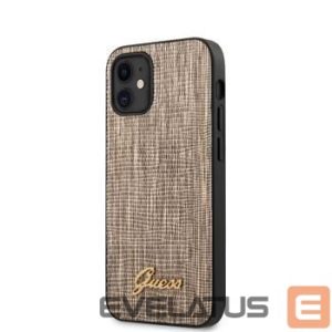 Nugarėlės dėklai Guess Apple iPhone 12 mini 5.4'' Lizard Cover Gold