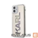 Nugarėlės dėklai Karl Lagerfeld  iPhone 12 mini 5.4'' Liquid Glitter Multi Mirror Cover Silver