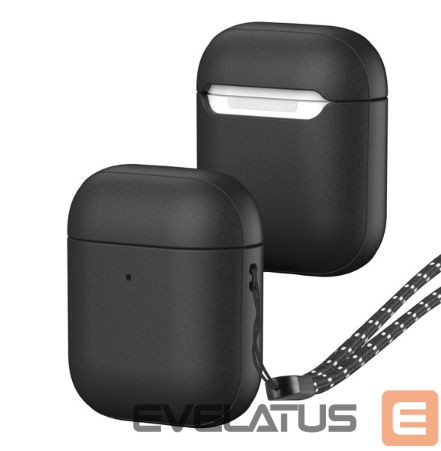 Dėklai ausinėms Dux Ducis Apple Plen case for AirPods 2 / AirPods 1 headphone case Black