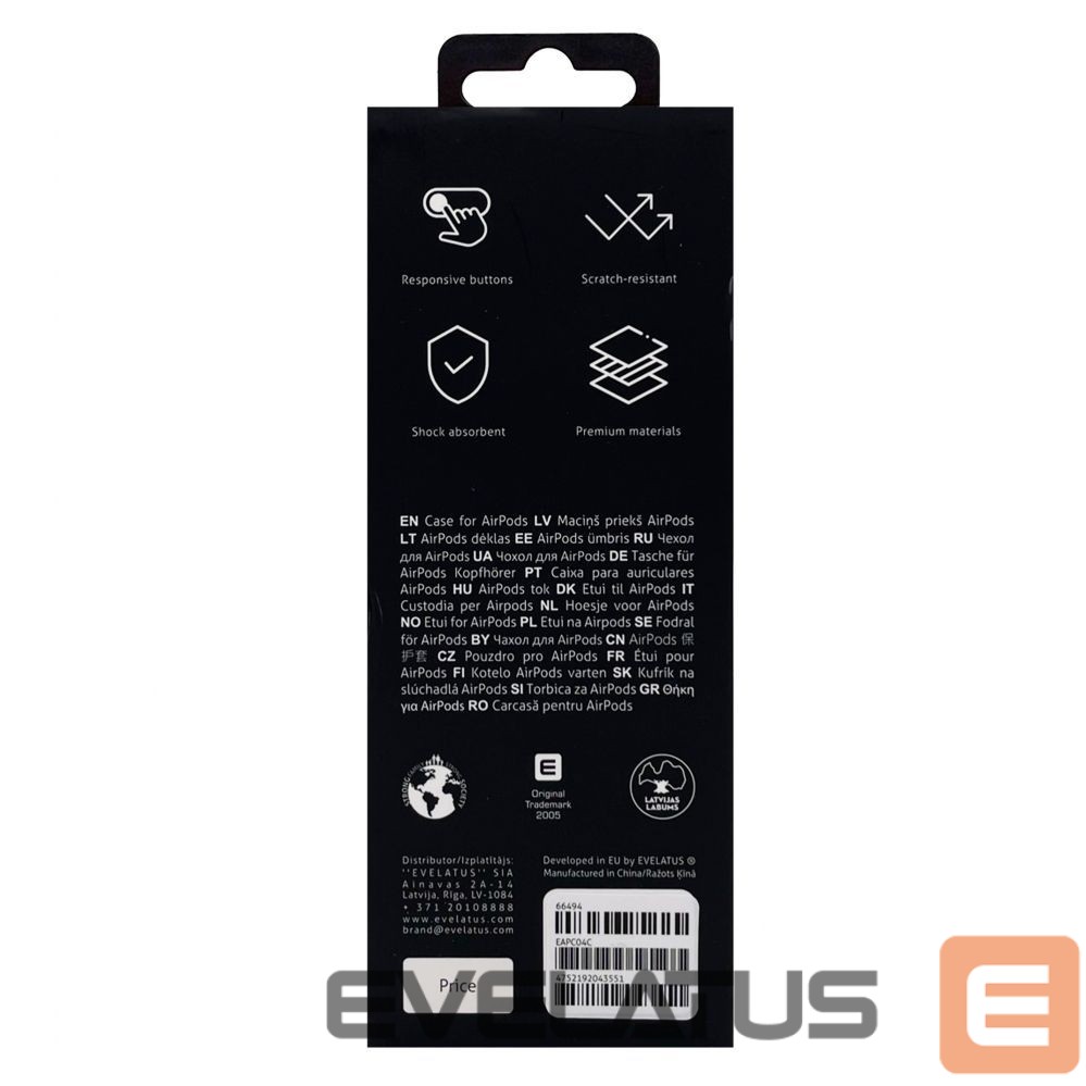 Dėklai ausinėms Evelatus Apple Airpods Pro Case EAC04 Coral