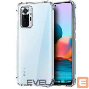 Nugarėlės dėklai Evelatus Xiaomi Redmi Note 10 Pro Military Shockproof Silicone Case TPU Transparent