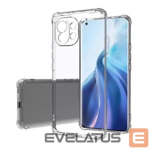 Nugarėlės dėklai Evelatus Xiaomi Mi 11 Military Shockproof Silicone Case TPU Transparent