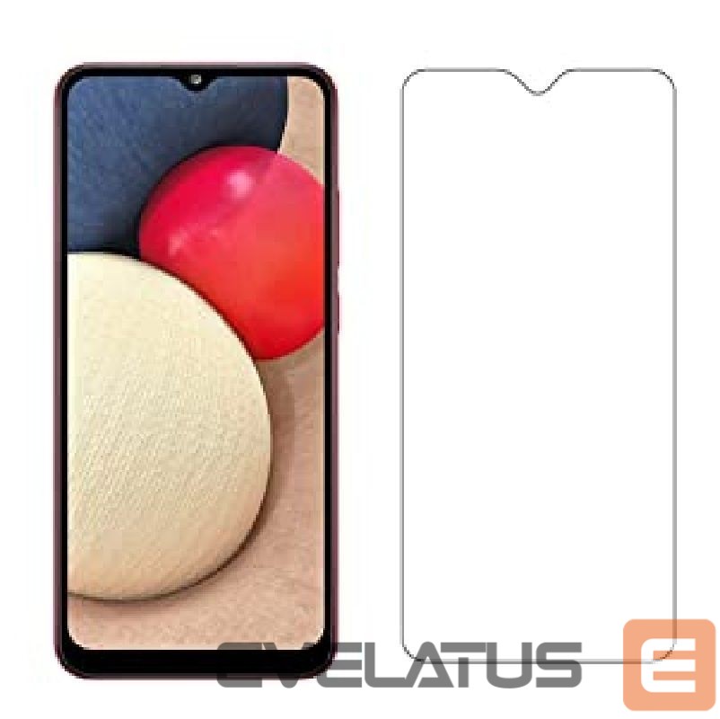 Apsauginiai stiklai Evelatus Samsung Galaxy A02s 0.33 Flat Clear Glass Japan Glue Anti-Static