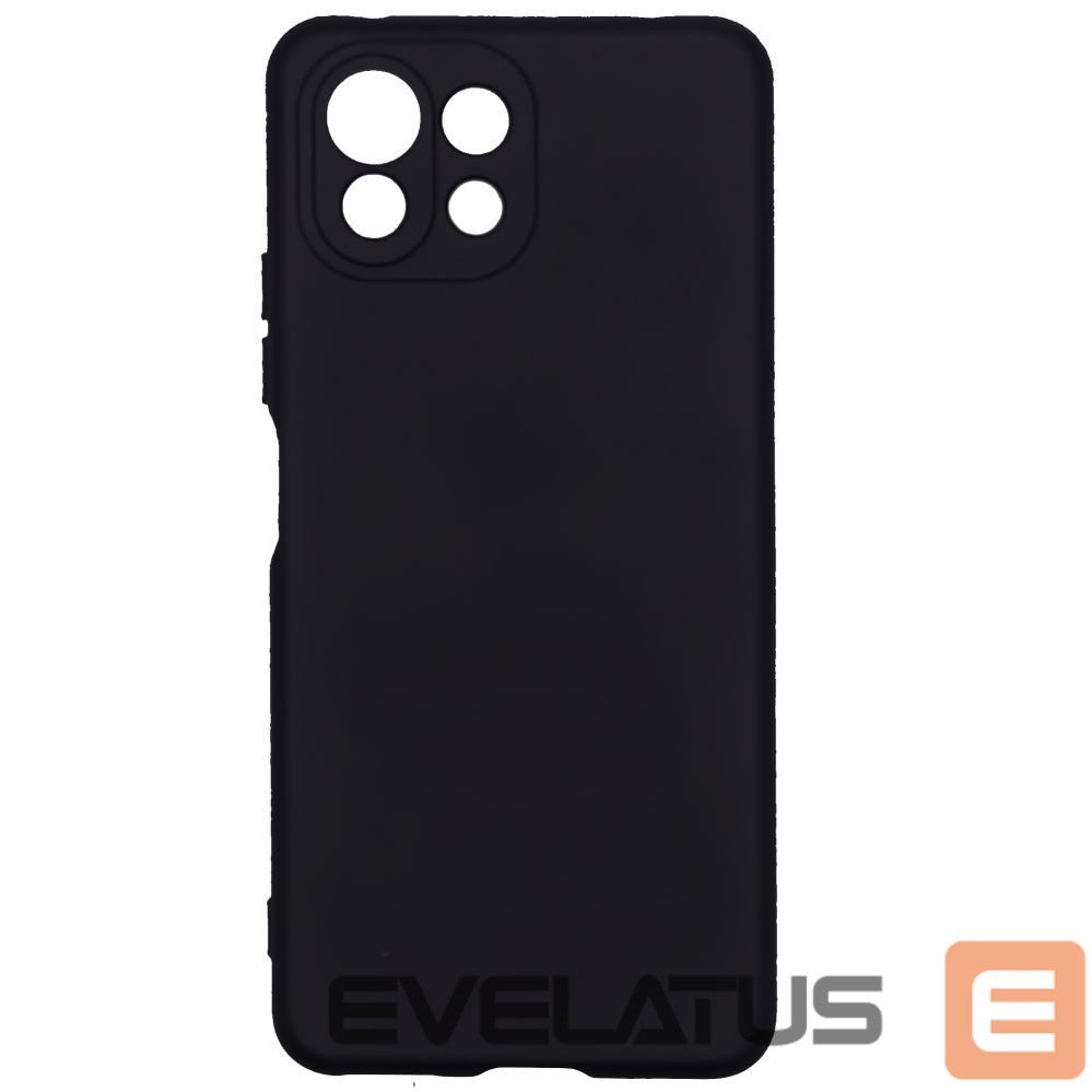 Nugarėlės dėklai Evelatus Xiaomi Mi 11 Lite/11 Lite 5G/11 Lite 5G NE Nano Silicone Case Soft Touch TPU Black