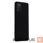 Nugarėlės dėklai Evelatus Samsung Galaxy A02s Nano Silicone Case Soft Touch TPU Black