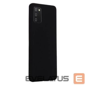 Nugarėlės dėklai Evelatus Samsung Galaxy A02s Nano Silicone Case Soft Touch TPU Black