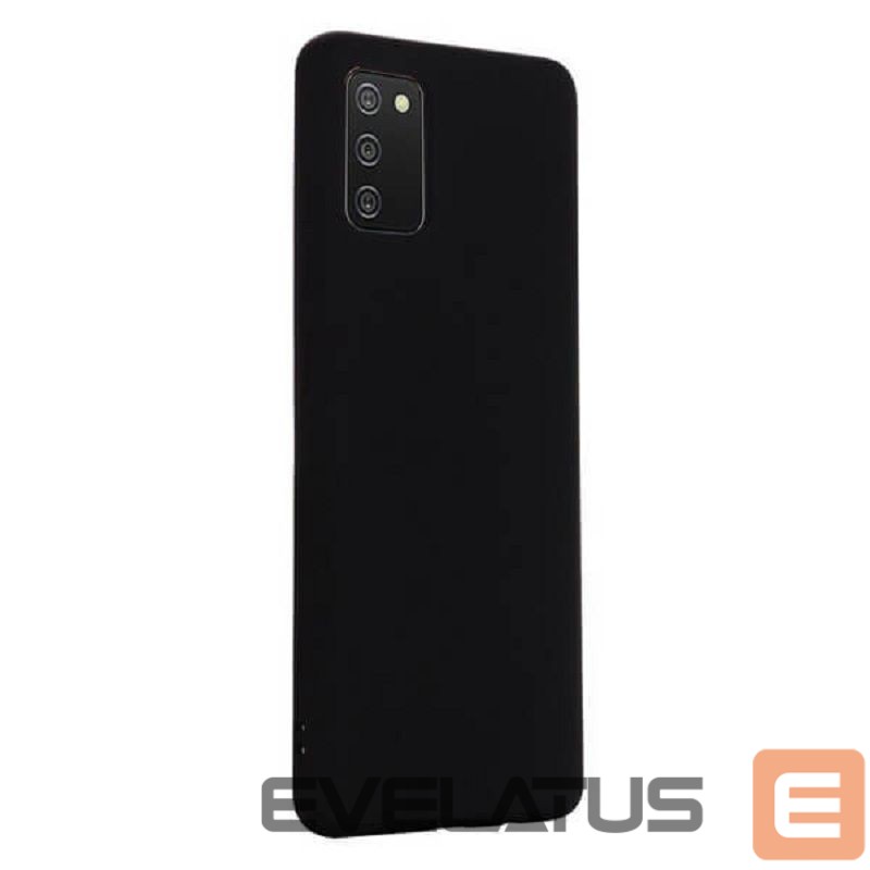 Nugarėlės dėklai Evelatus Samsung Galaxy A02s Nano Silicone Case Soft Touch TPU Black