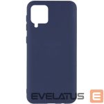 Nugarėlės dėklai Evelatus Samsung Galaxy A12 / M12 Nano Silicone Case Soft Touch TPU Midnight Blue