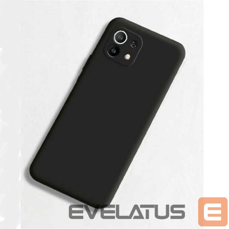 Nugarėlės dėklai Evelatus Xiaomi Mi 11 Lite/11 Lite 5G/11 Lite 5G NE Nano Silicone Case Soft Touch TPU Black
