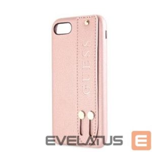 Nugarėlės dėklai Guess - iPhone 7/8/SE2020 Saffiano Strap Case Rose