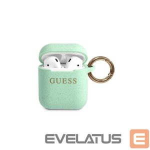 Dėklai ausinėms Guess - Airpods Pro Glitter Silicone Case Green