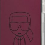 Nugarėlės dėklai Karl Lagerfeld Apple iPhone 12/12 Pro 6.1'' PC/TPU Metallic Iconic Outline Cover Dark Pink