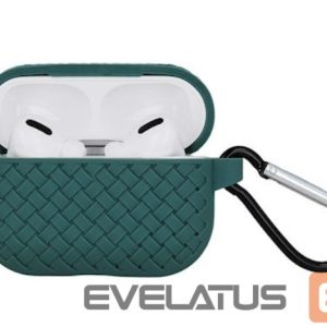 Dėklai ausinėms iLike Apple Airpods Pro 2 / Airpods Pro Braid case Green