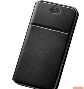 Knygos tipo dėklas dėklai Dux Ducis - UNIVERSAL MODEL C 5,5-6,7 INCHES EVERY SERIES Black