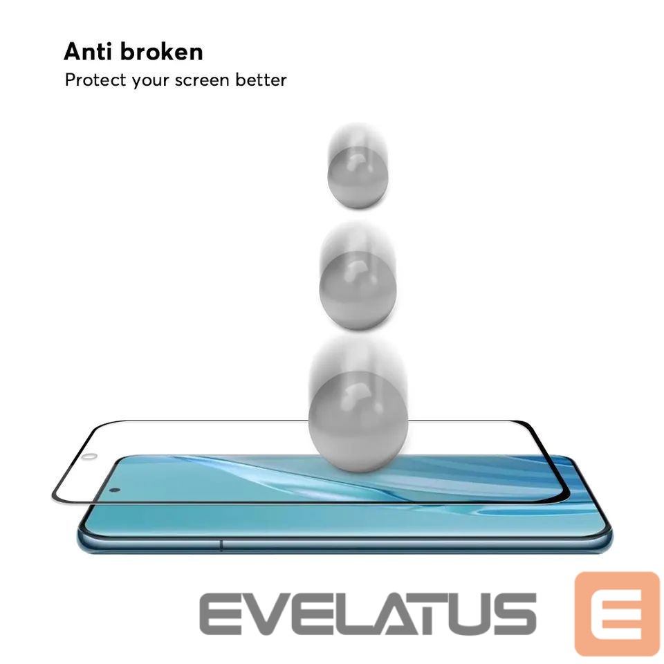 Apsauginiai stiklai Evelatus Huawei P60 PRO 2.5D Full Cover Japan Glue Glass Anti-Static