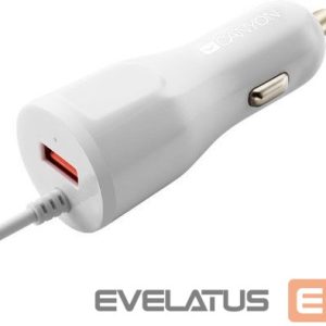 Kabelis Canyon  CANYON C-033 Universal 1xUSB car adapter plus Lightning con 