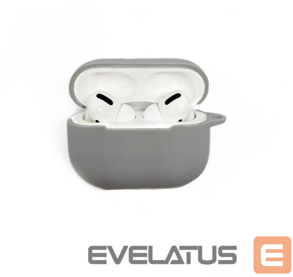Dėklai ausinėms Evelatus Apple AirPods Pro 2 Silicone Case Silver
