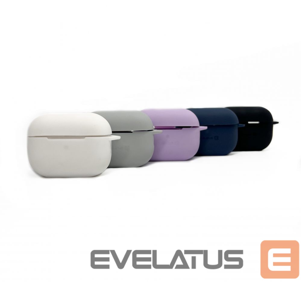 Dėklai ausinėms Evelatus Apple AirPods Pro 2 Silicone Case Silver