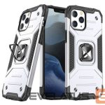 Nugarėlės dėklai Wozinsky Apple iPhone 13 Pro Max Ring Armor Case Kickstand Tough Rugged Cover Silver