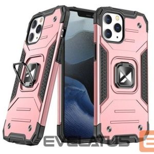 Nugarėlės dėklai Wozinsky Apple iPhone 13 Pro Max Ring Armor Case Kickstand Tough Rugged Pink