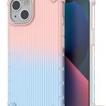 Nugarėlės dėklai iLike Apple iPhone 14 pink and blue armored Protect Case Blue