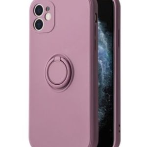 Nugarėlės dėklai iLike Apple IPHONE 13 SILICONE RING Purple