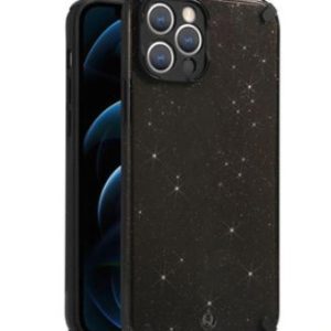 Nugarėlės dėklai iLike Apple IPHONE 12 PRO ARMOR GLITTER CASE Black