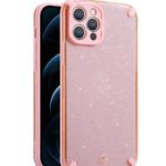 Nugarėlės dėklai iLike Apple IPHONE 12 PRO MAX ARMOR GLITTER CASE Pink