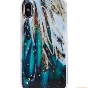 Nugarėlės dėklai iLike Apple Gold Glam case for iPhone 14 6,1 Flower Power