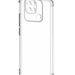 Nugarėlės dėklai iLike Xiaomi Anti Shock 1,5 mm case for Xiaomi Poco C40 transparent