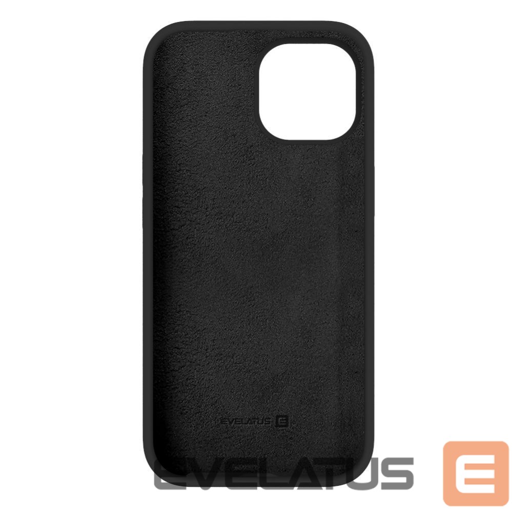 Nugarėlės dėklai Evelatus Apple iPhone 15 Premium Soft Touch Silicone Case Black