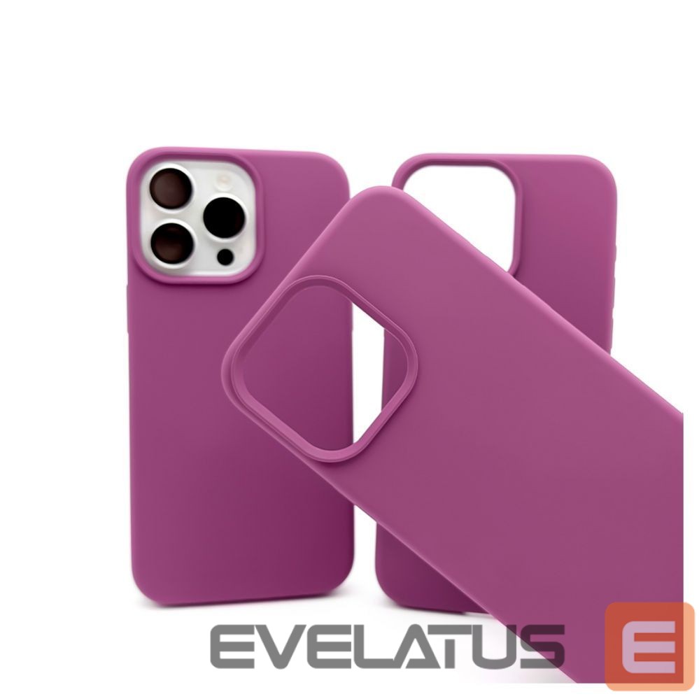 Nugarėlės dėklai Evelatus Apple iPhone 15 Pro Premium Soft Touch Silicone Case Deep Purple