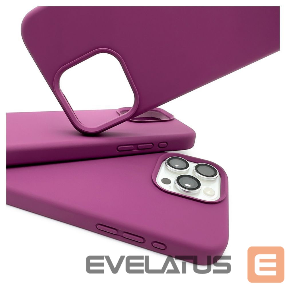 Nugarėlės dėklai Evelatus Apple iPhone 15 Pro Premium Soft Touch Silicone Case Deep Purple