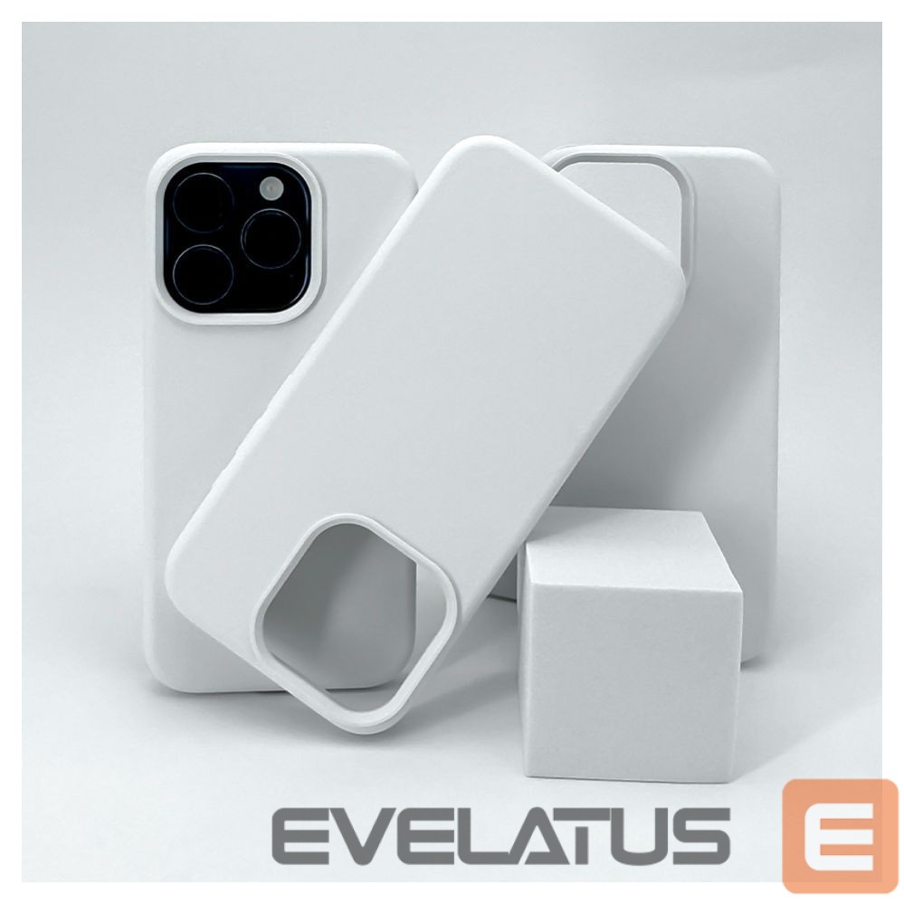 Nugarėlės dėklai Evelatus Apple iPhone 15 Pro Premium Soft Touch Silicone Case White