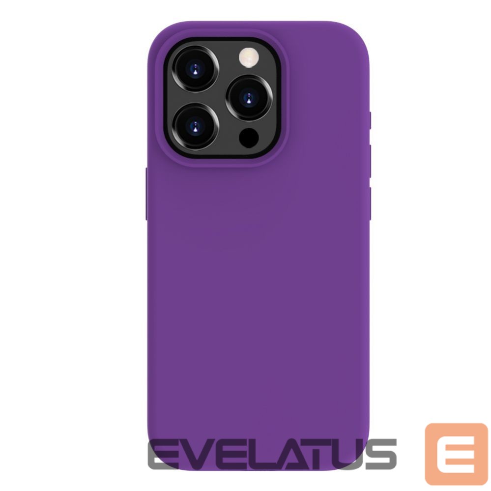 Nugarėlės dėklai Evelatus Apple iPhone 15 Pro Max Premium Soft Touch Silicone Case Deep Purple