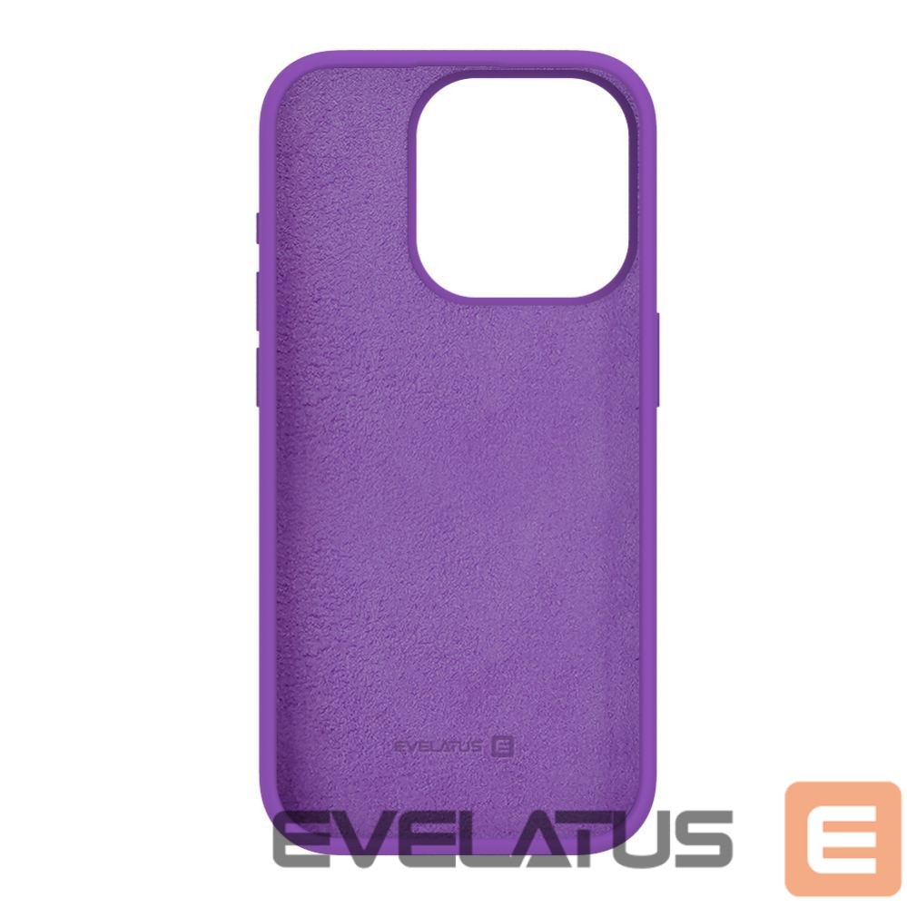 Nugarėlės dėklai Evelatus Apple iPhone 15 Pro Max Premium Soft Touch Silicone Case Deep Purple
