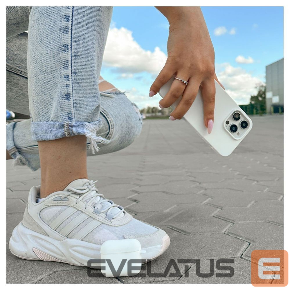 Nugarėlės dėklai Evelatus Apple iPhone 15 Pro Max Premium Soft Touch Silicone Case White