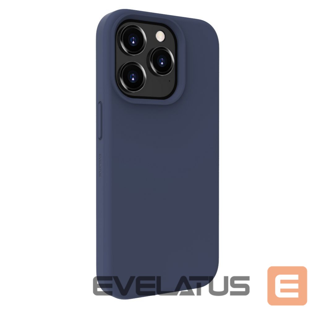 Nugarėlės dėklai Evelatus Apple iPhone 15 Pro Max Premium Soft Touch Silicone Case Midnight Blue