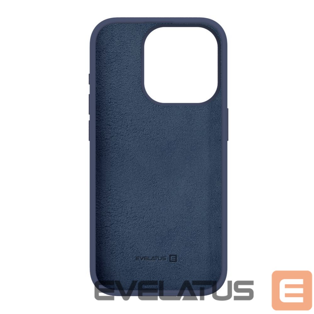 Nugarėlės dėklai Evelatus Apple iPhone 15 Pro Max Premium Soft Touch Silicone Case Midnight Blue