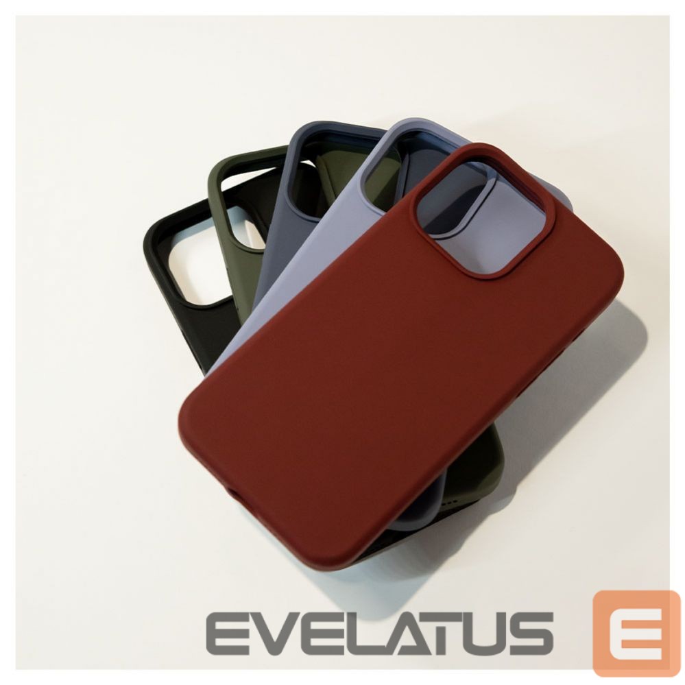 Nugarėlės dėklai Evelatus Apple iPhone 15 Pro Max Premium Soft Touch Silicone Case Midnight Blue