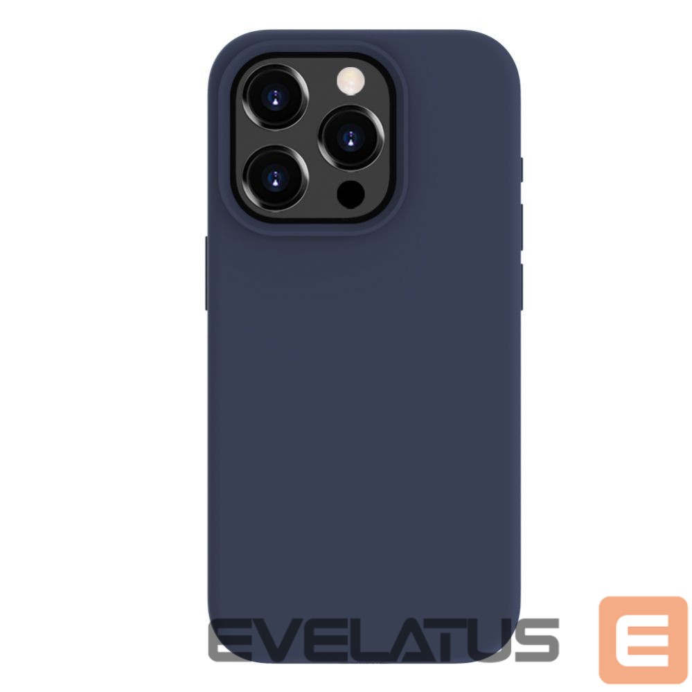 Nugarėlės dėklai Evelatus Apple iPhone 15 Pro Max Premium Soft Touch Silicone Case Midnight Blue