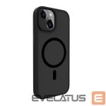 Nugarėlės dėklai Evelatus Apple iPhone 15 Hybird Case With Magsafe PC+TPU Black