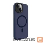 Nugarėlės dėklai Evelatus Apple iPhone 15 Hybird Case With Magsafe PC+TPU Dark Blue