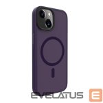 Nugarėlės dėklai Evelatus Apple iPhone 15 Hybird Case With Magsafe PC+TPU Deep Purple