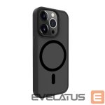 Nugarėlės dėklai Evelatus Apple iPhone 15 Pro Hybird Case With Magsafe PC+TPU Black