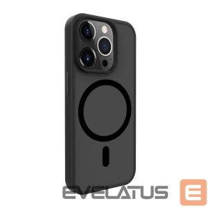 Nugarėlės dėklai Evelatus Apple iPhone 15 Pro Hybird Case With Magsafe PC+TPU Black