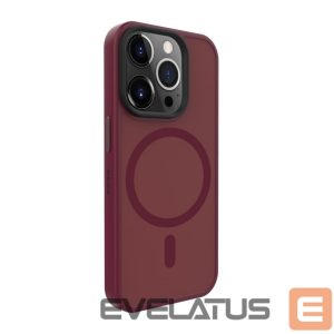 Nugarėlės dėklai Evelatus Apple iPhone 15 Pro Hybird Case With Magsafe PC+TPU Plum