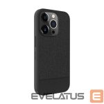 Nugarėlės dėklai Evelatus Apple iPhone 15 Pro Plactic Leather Magsafe Back Cover Black