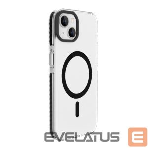 Nugarėlės dėklai Evelatus Apple iPhone 15 Plus Clear Case PC+TPU With MagSafe Transparent Black